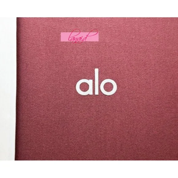 Alo Airlift Winter Warm High-Waist Leggings Burgundy Truffle Hi-Rise Brushed M - Picture 7 of 11